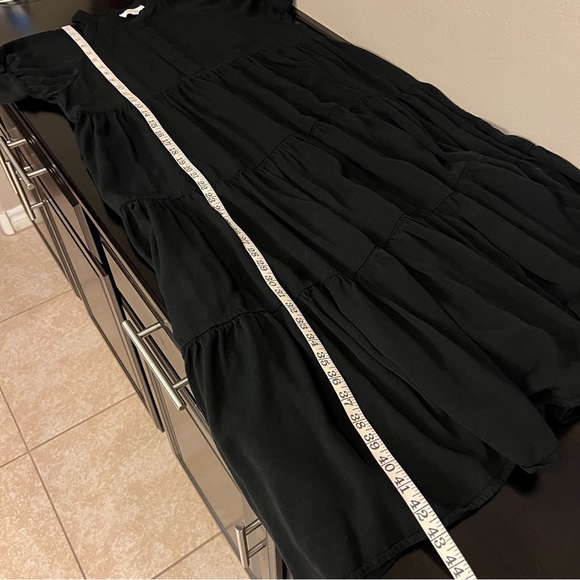 Bohme Amanda tiered midi dress, black, size M - Picture 7 of 10